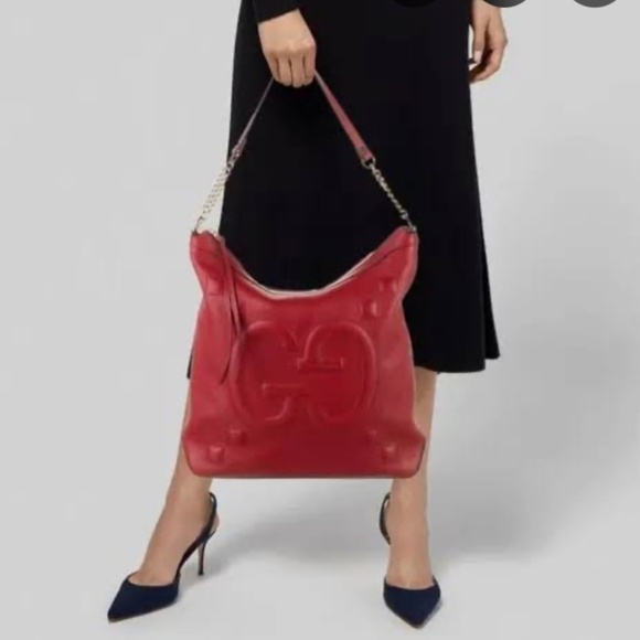 Authentic Red Gucci Apollo Hobo Bag! Amazing Condition! - Picture 10 of 16